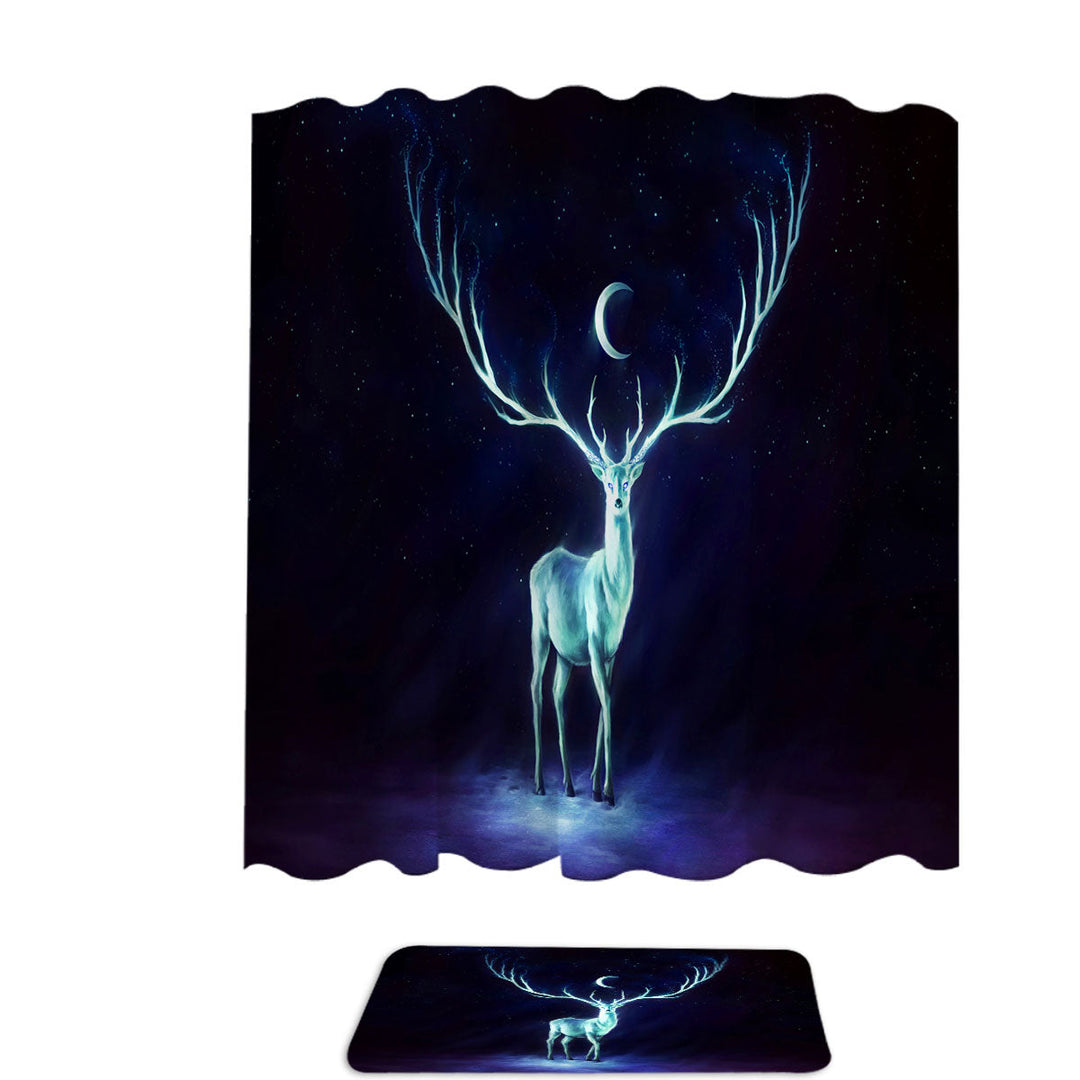 Night Bringer Magical Deer Shower Curtains Online