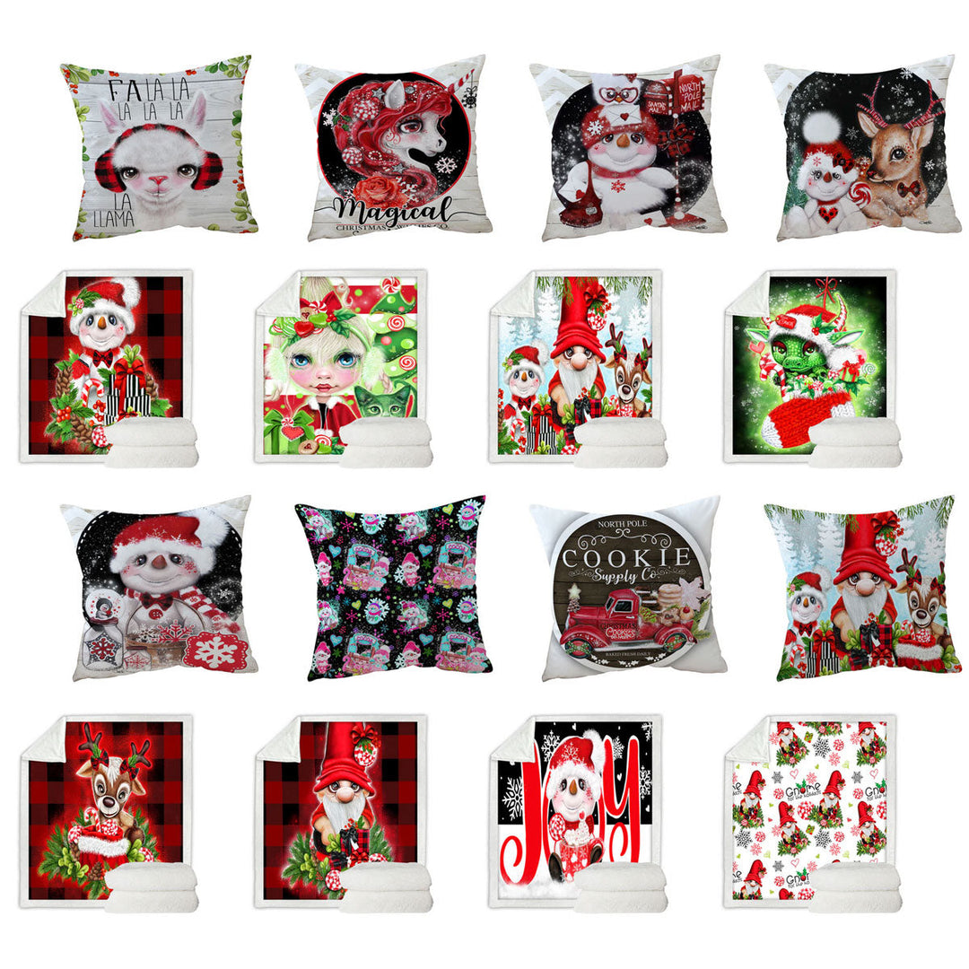 Christmas Throws and Pillows