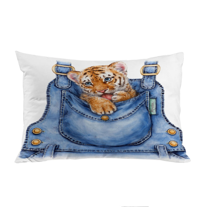 Adorable Animal Painting Tiger Cub Overall Bed Covers