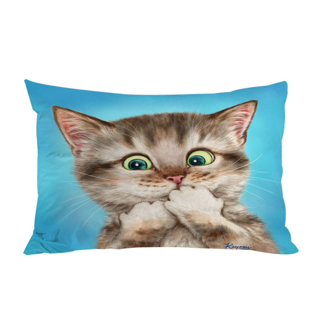 Adorable Cat Sweet Regretful Kitten Pillow Cases