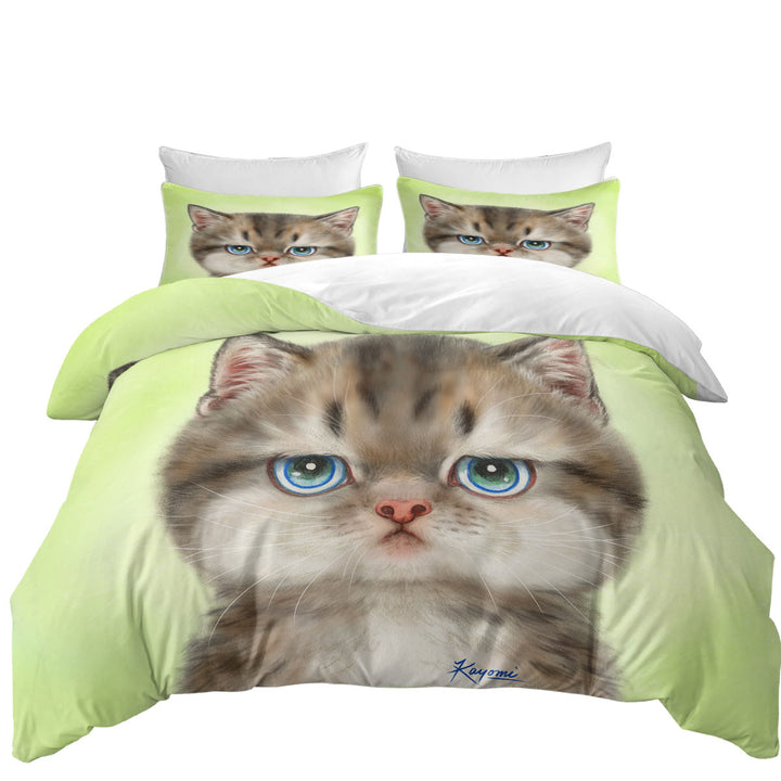 Adorable Cats Displeased Puffy Kitten Good Duvet Covers