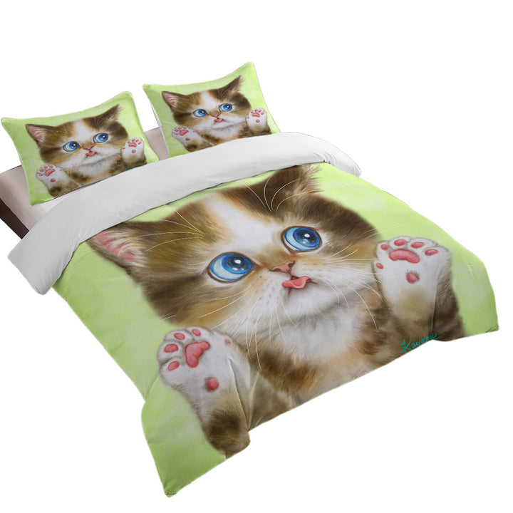 Adorable Innocent Baby Cat for Kids Best Duvet Covers
