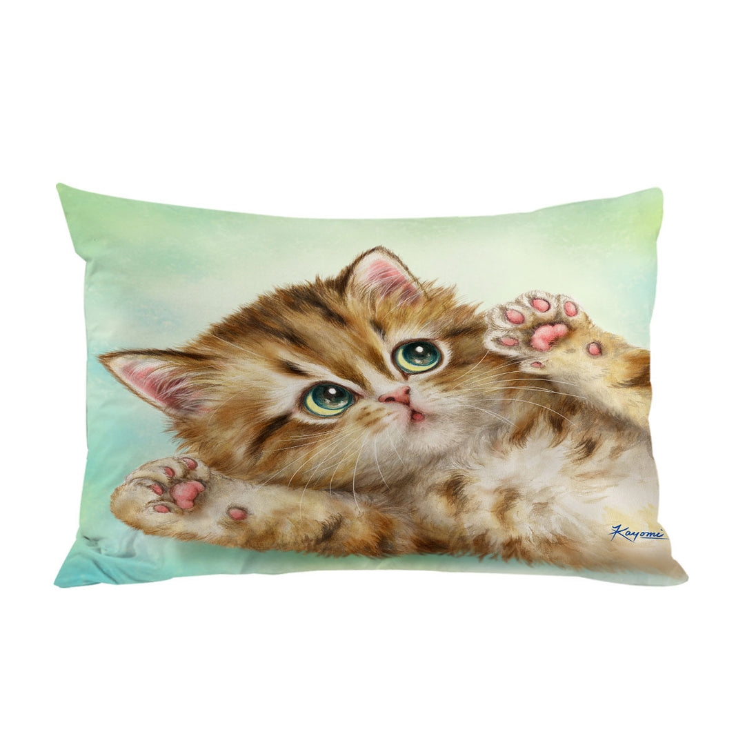 Adorable Kittens Art Relaxing Kitty Cat Pillow Cases