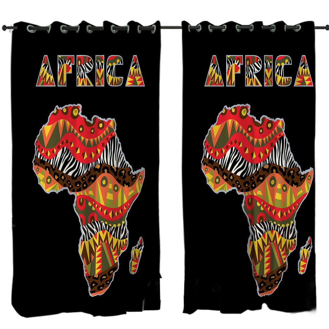 Africa Patterns The African Continent Curtains