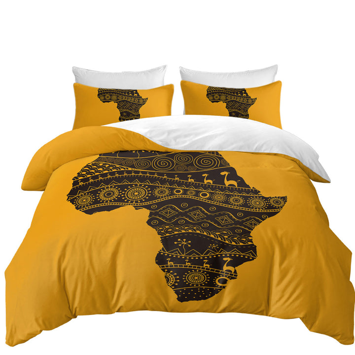 Africa Silhouette Duvet Cover Queen