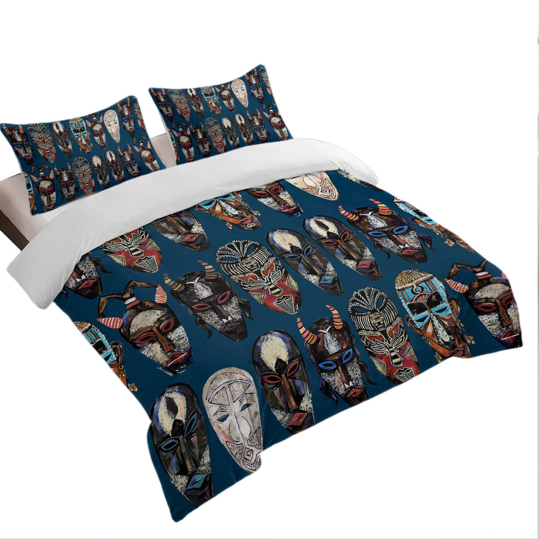 African Masks Duvet Cover set