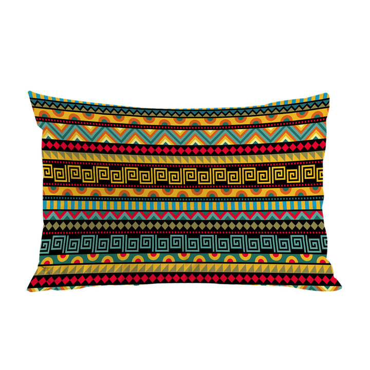 African Vibes Striped Pattern King Pillow Cases