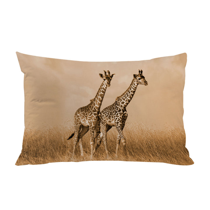 African Wildlife Wild Giraffes Pillowcase