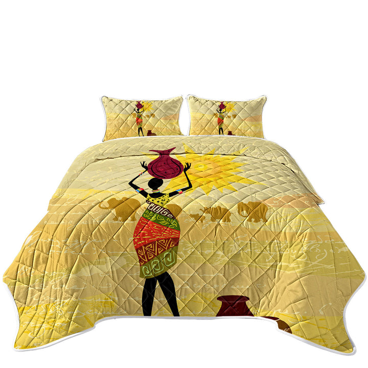 African Woman and an Elephant Parade Quilt Stores Near Me