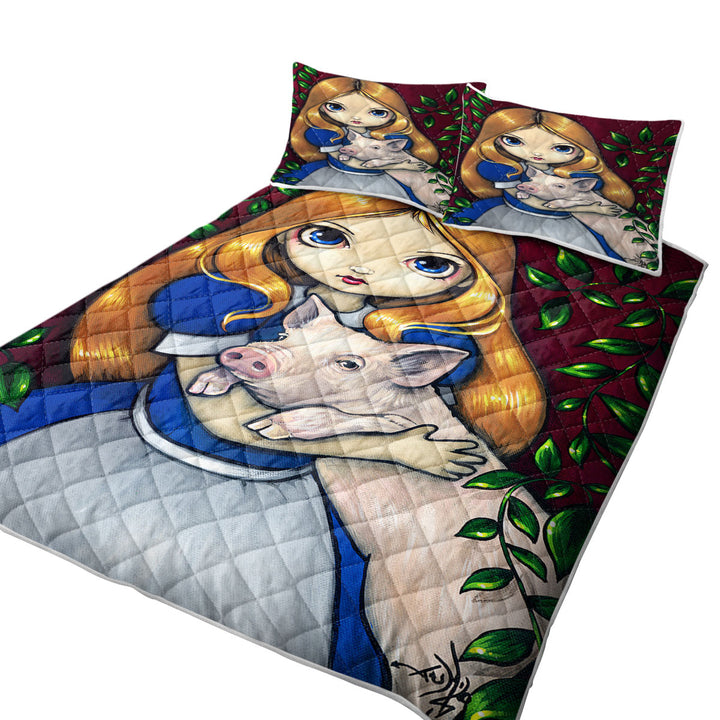 Alice and the Pig Summer Quilt