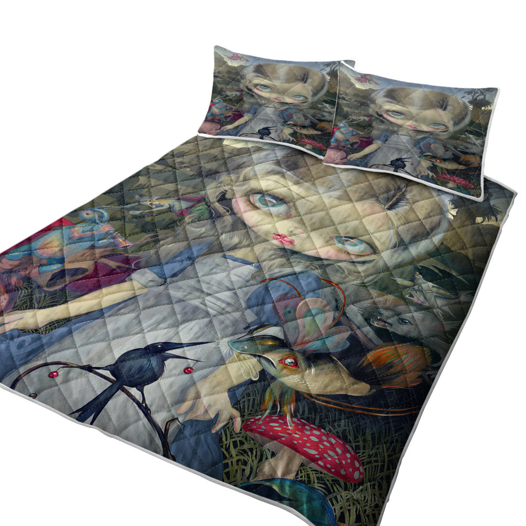 Alice in a Bosch Wonderland Coverlet