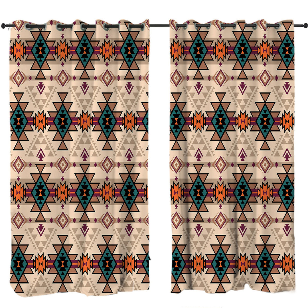 Ancient Aztec Pattern Curtains