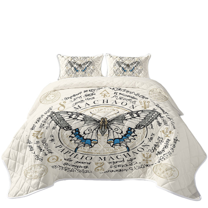 Ancient Symbols Papilio Machaon Butterfly Coverlets