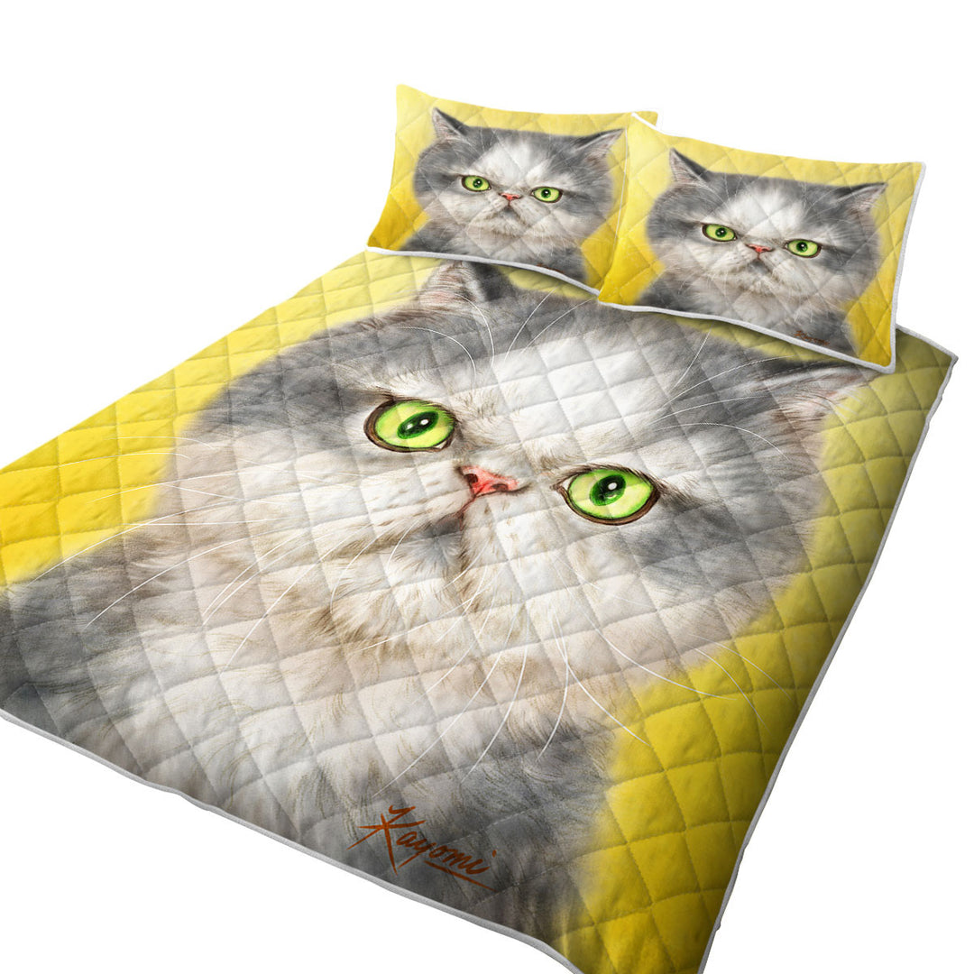 Angry Grey Kitten Cats Art Drawings Quilt Stores Near Me