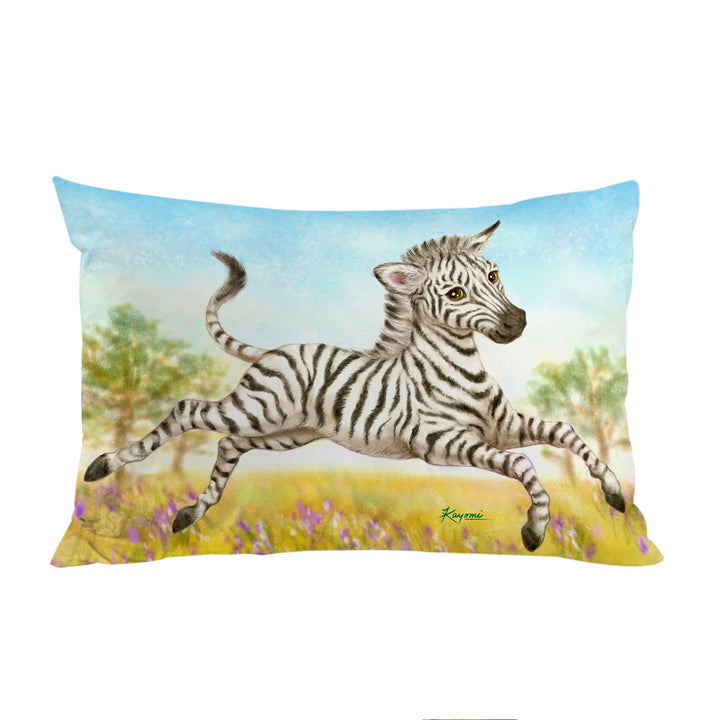 Animal Design for Kids Happy Little Zebra Pillowcases