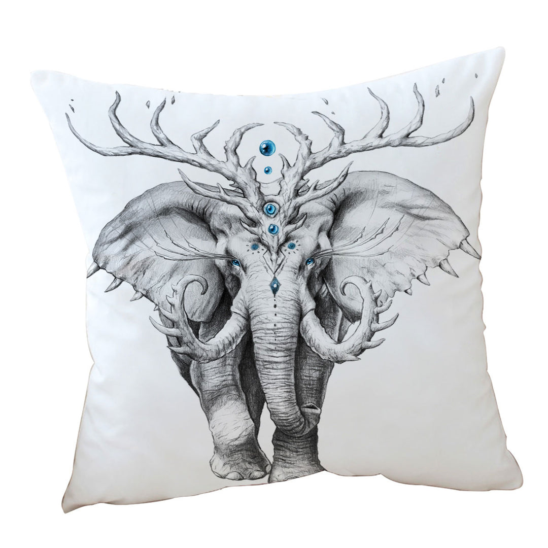 Animal Drawing Elephant Cushion Covers