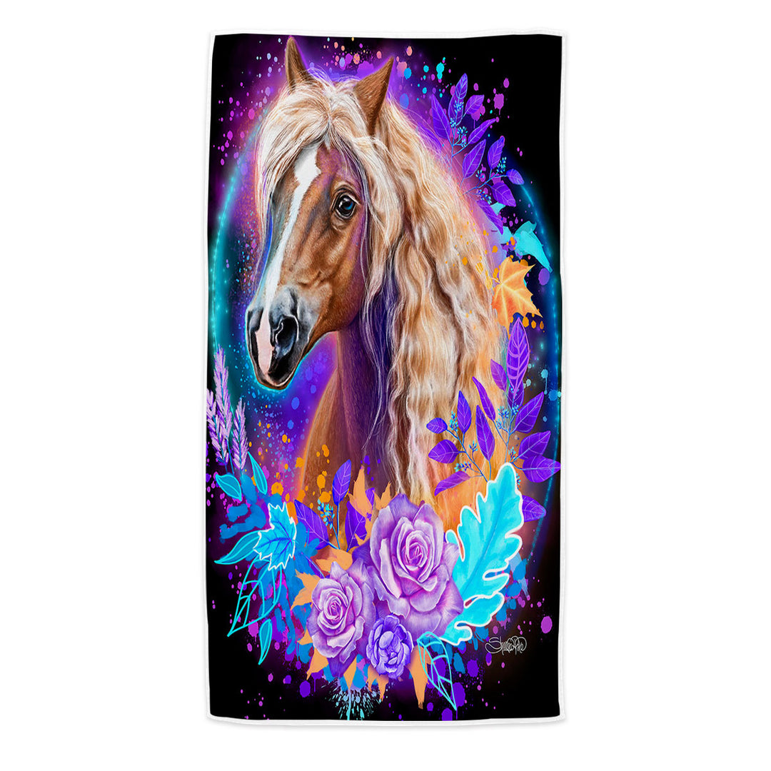 Animals Art Horse Microfiber Beach Towel