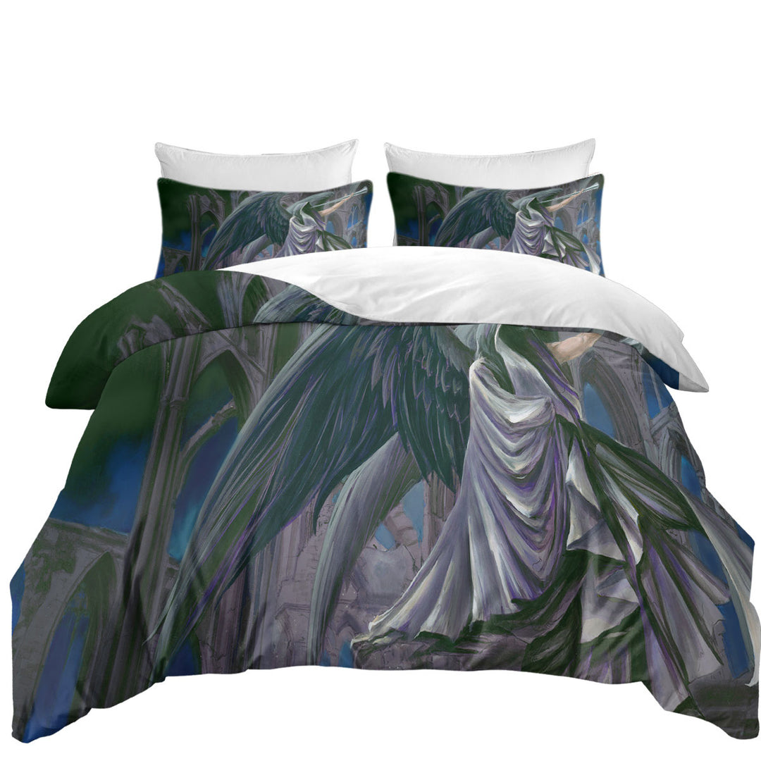 Armageddon Angel of Death Dark Art Drawing Comforter Cover