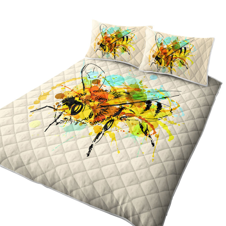 Art Drawing Bee Coverlets