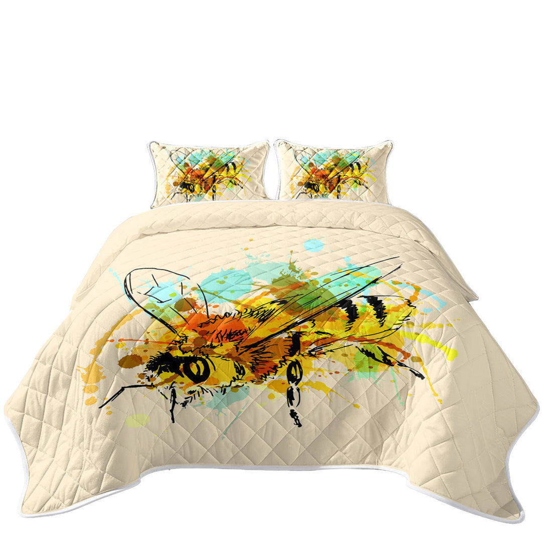 Art Drawing Bee Quilt