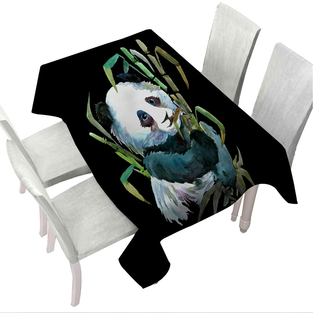Art Painting Panda Custom table Covers