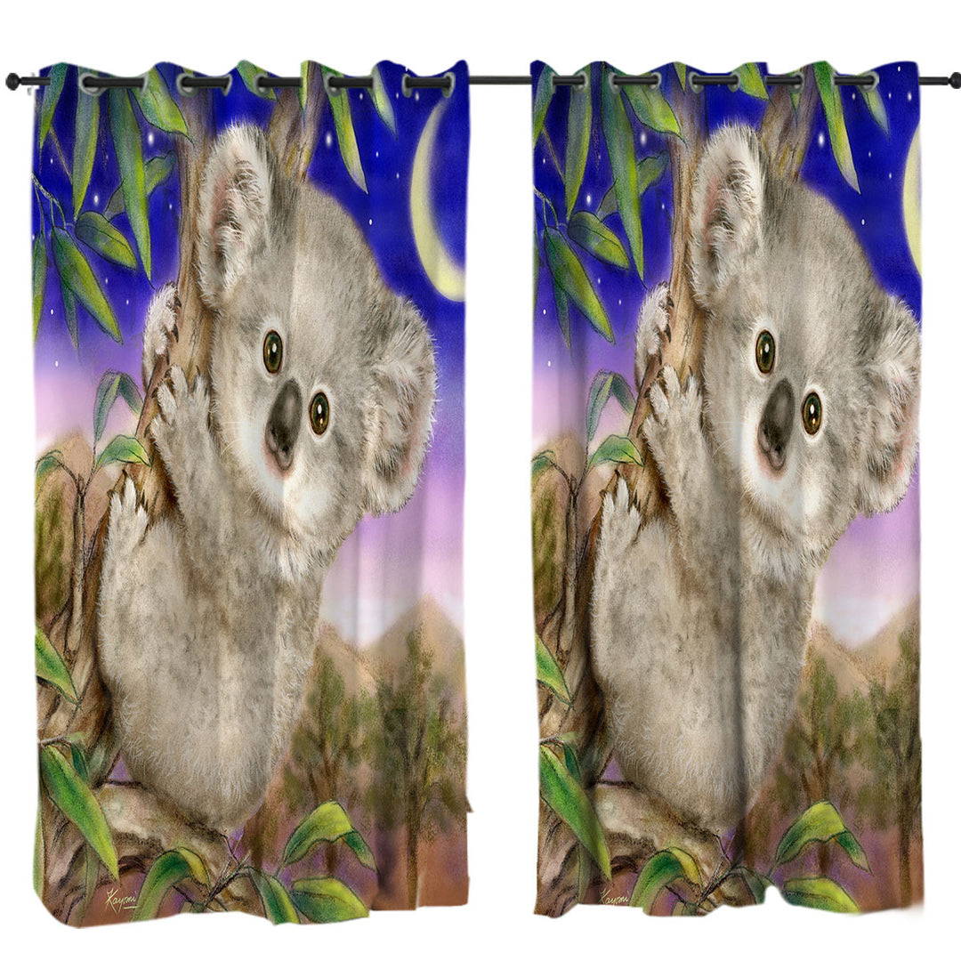 Art Painting for Kids Baby Koala Drapes