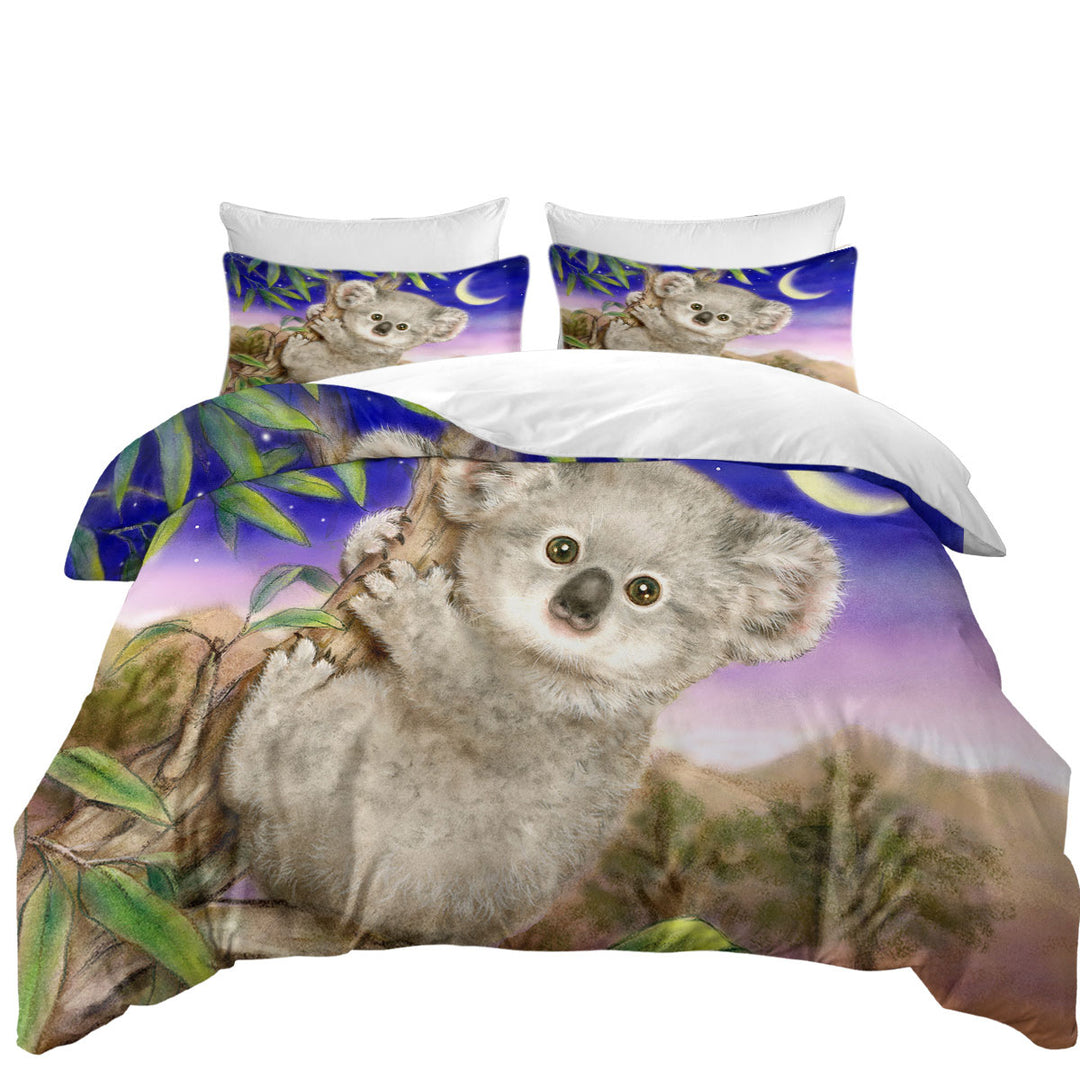 Art Painting for Kids Baby Koala Duvet Cover sale