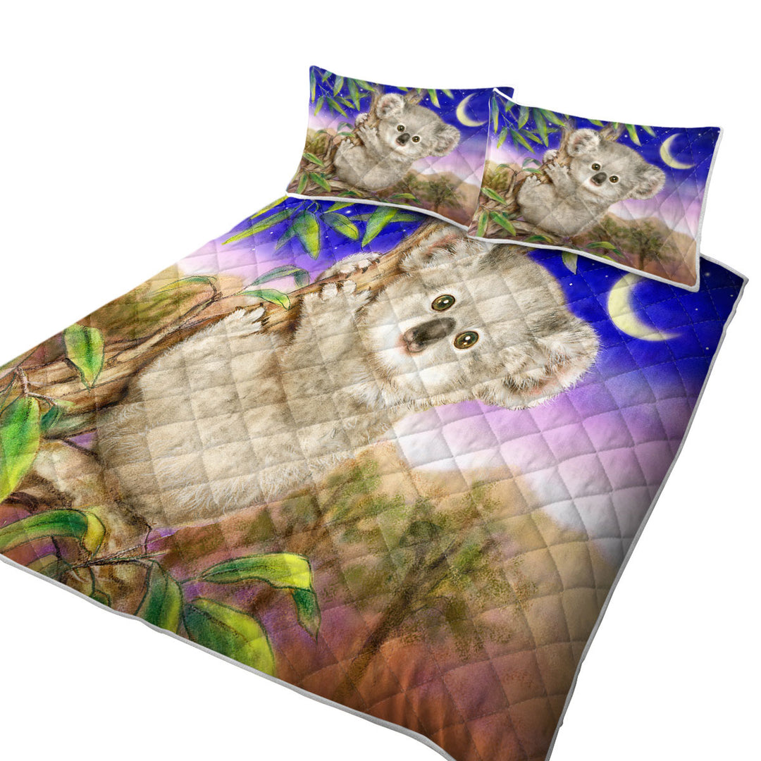 Art Painting for Kids Baby Koala Summer Quilt