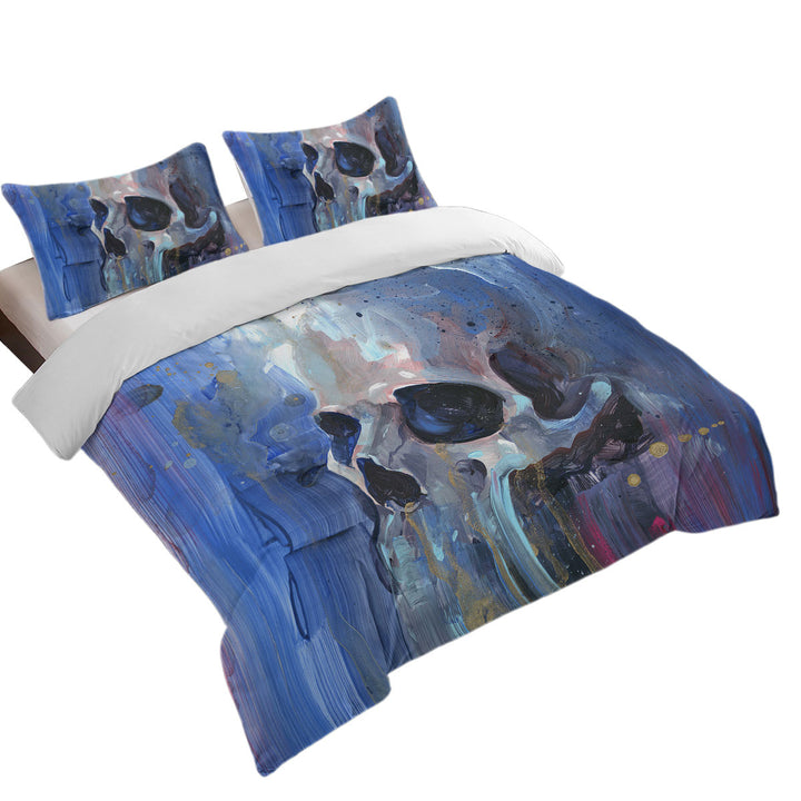 Art Painting of Human Skull Bed Covers