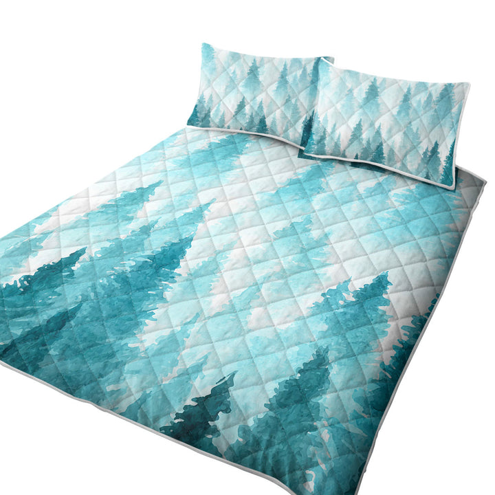 Art Painting of Pine Forest Quilts