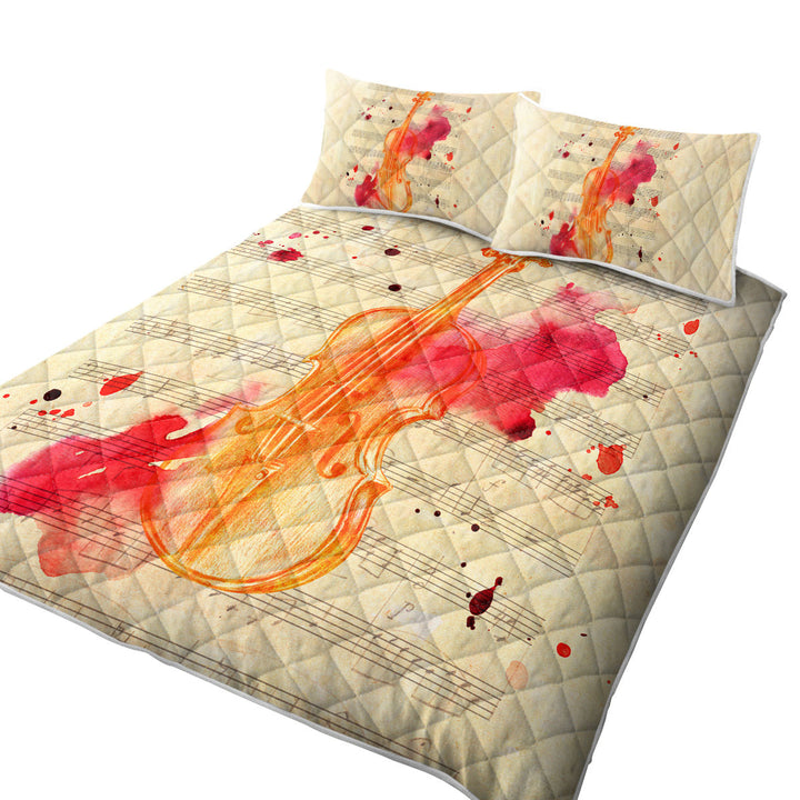 Artistic Bloody Violin Coverlets