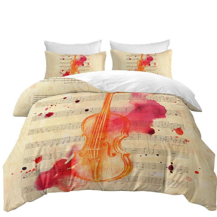 Artistic Bloody Violin Duvet Covers