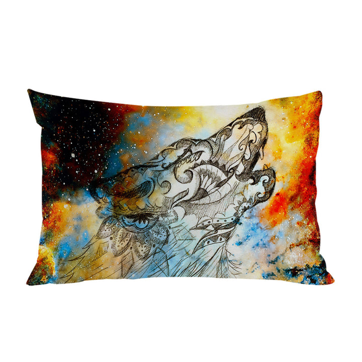 Artistic Native American Wolf Spirit Pillowcase