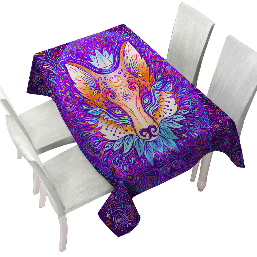 Artistic Oriental Royal Fox Tablecloth