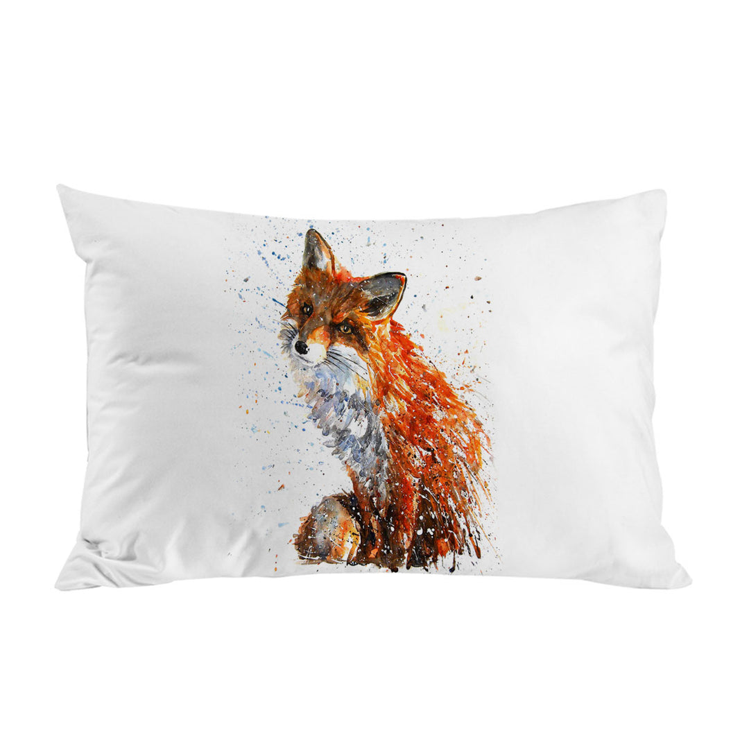 Artistic Painting Sweet Fox King Pillow Cases