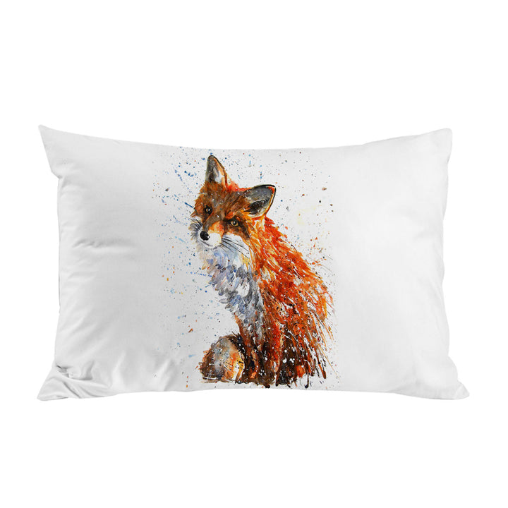Artistic Painting Sweet Fox King Pillow Cases