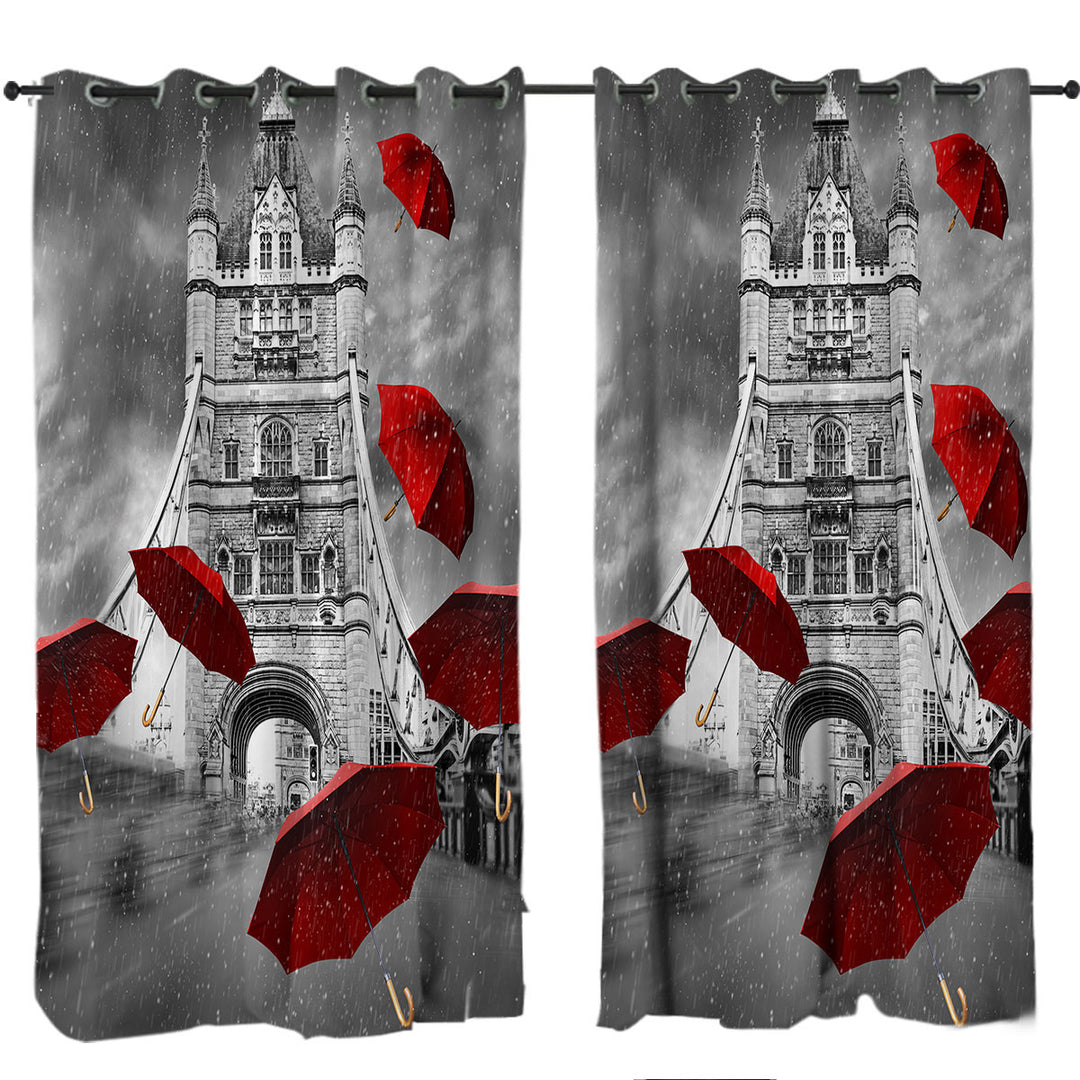 Artistic Photo London Bridge Curtain