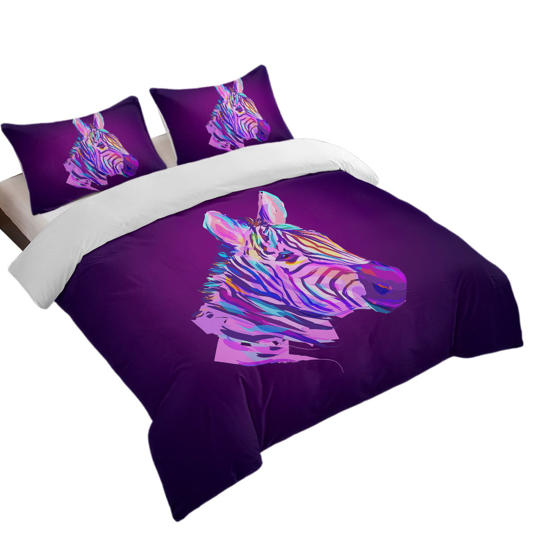 Artistic Purple Zebra Duvet Covers