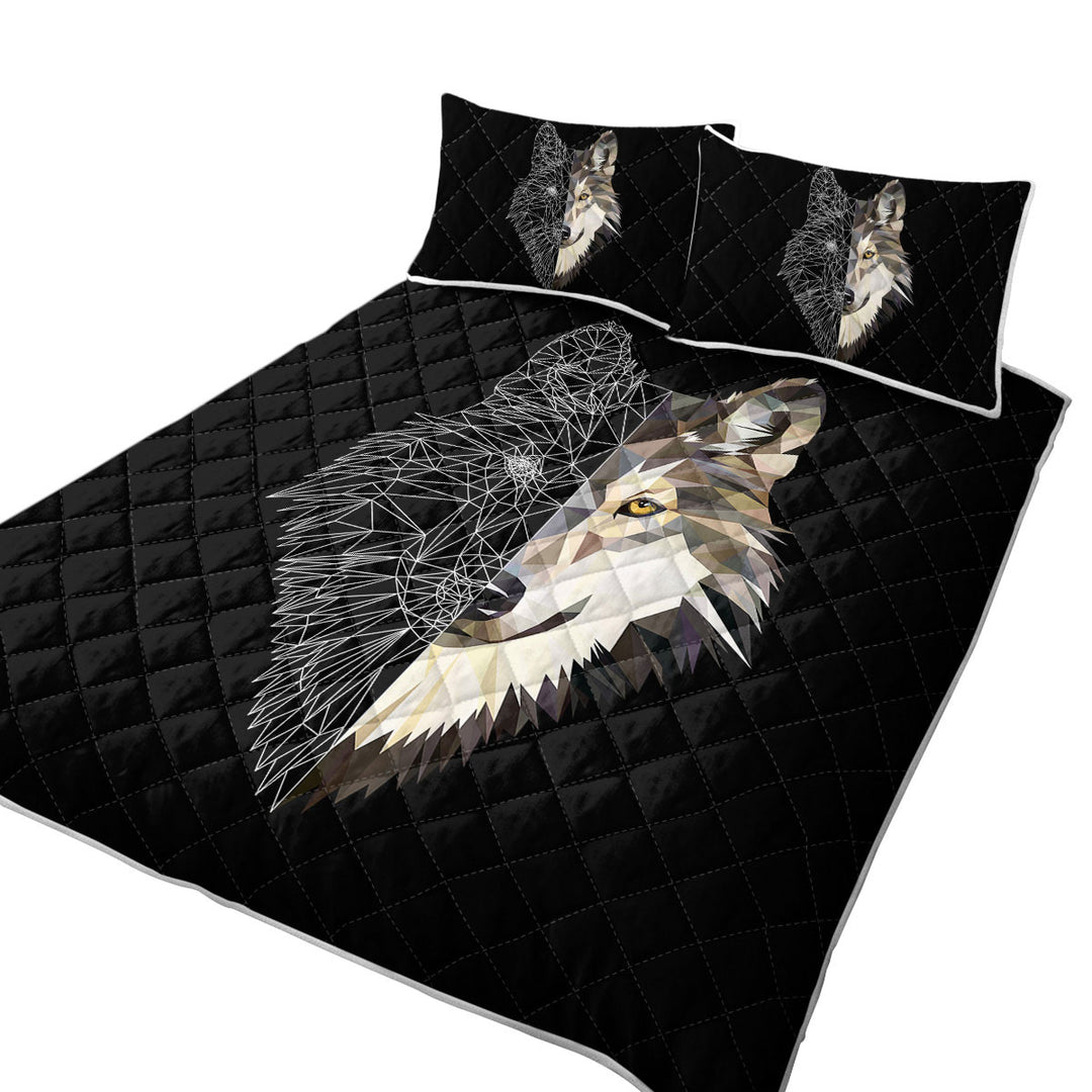 Artistic Wolf Quilt