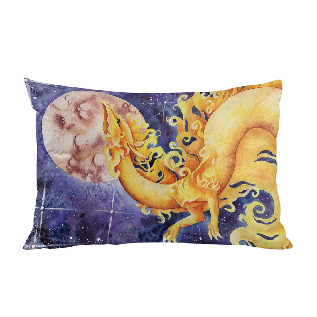 As the Sun Dances Yellow Dragon Art Bed Covers
