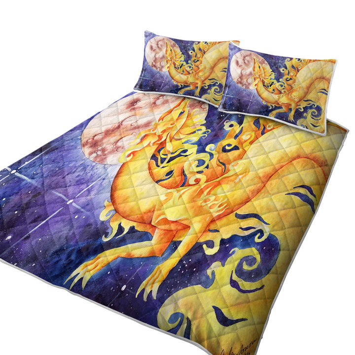 As the Sun Dances Yellow Dragon Art Quilts
