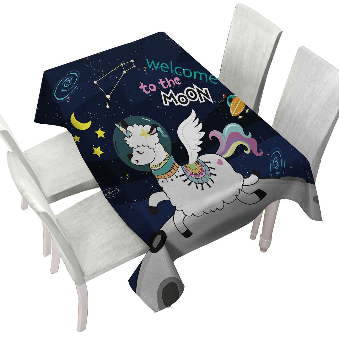 Astronaut Unicorn Sheep Custom table Covers