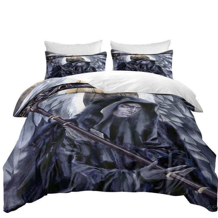 Azriel Cool Angel of Death Dark Art Drawing Duvet Cover