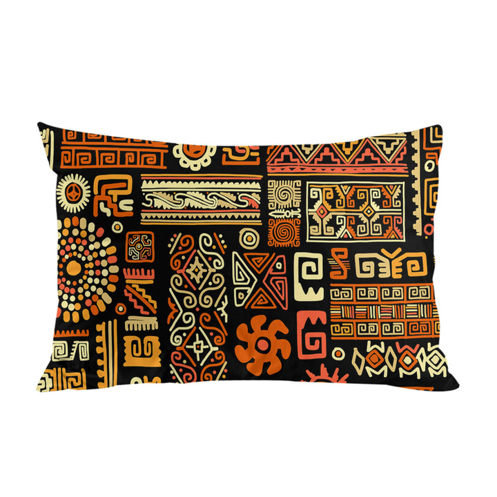 Aztec Native American Symbols Pillowcase