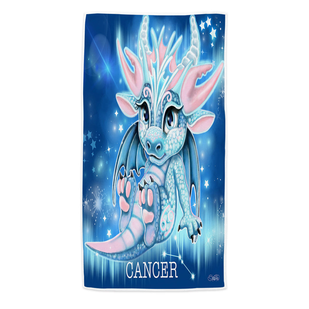 Beach Towels Gift Ideas for Kids Fantasy Art Cancer Lil Dragon