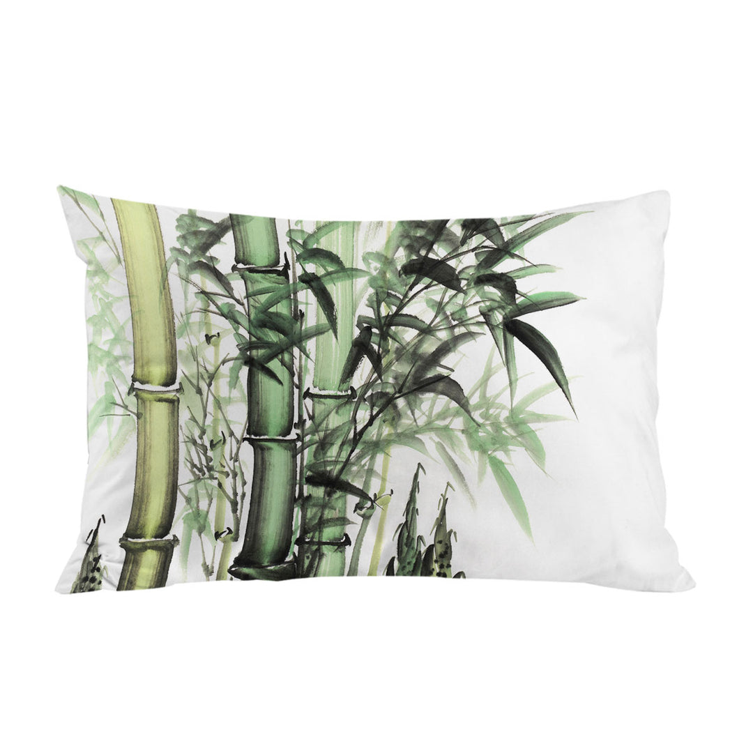 Beautiful Art Painting Green Bamboo Pillow Case Covers