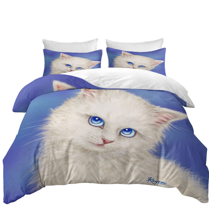 Beautiful Blue Sapphire Eyes Kitty Cat Donna Covers