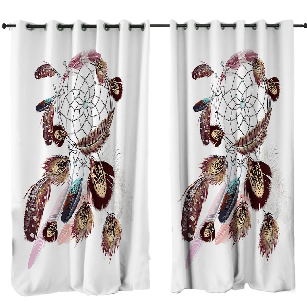 Beautiful Feathers Dream Catcher Drapes