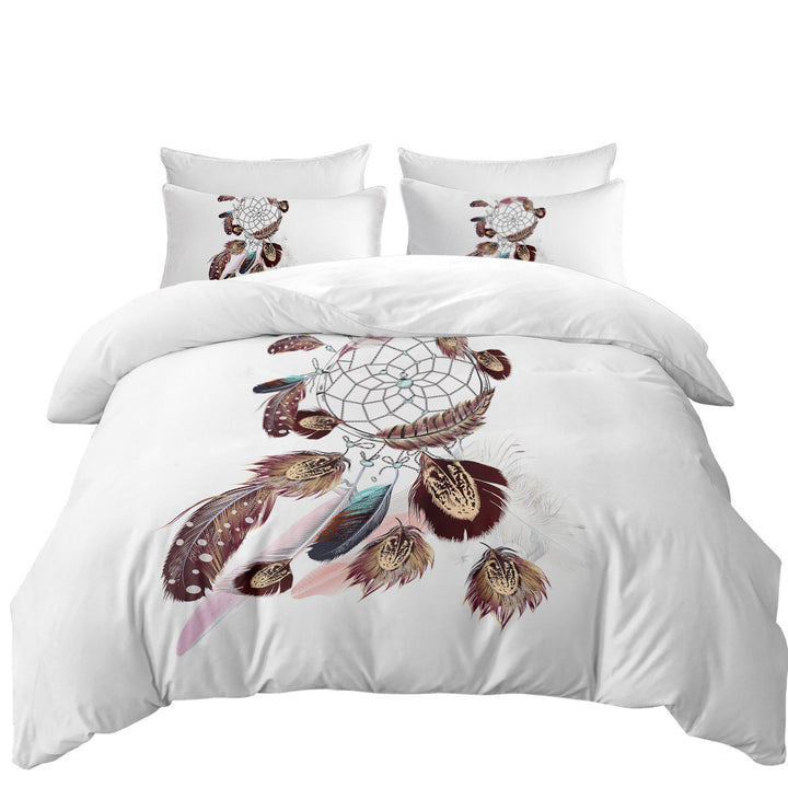 Beautiful Feathers Dream Catcher Duvet Cover