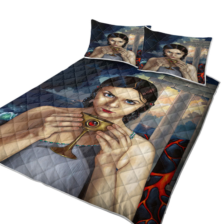 Beautiful Maiden the Fall of Atlantis Mythical City Quilt shop near me